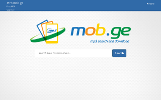 Скриншот сайта mp3.mob.ge