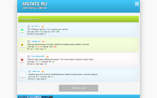 Скриншот сайта mstats.ru